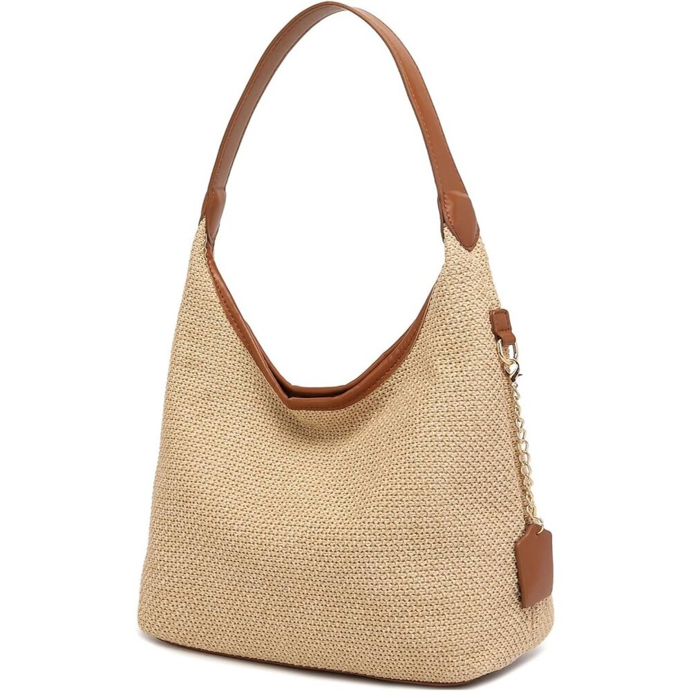 New! Raffia shoulder bag